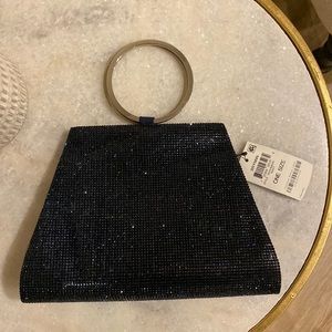 navy blue sparkle bag